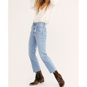 Levis Premium Women 24x26 High Rise Ankle Wedgie Icon Fit Blue Jeans Raw Hem